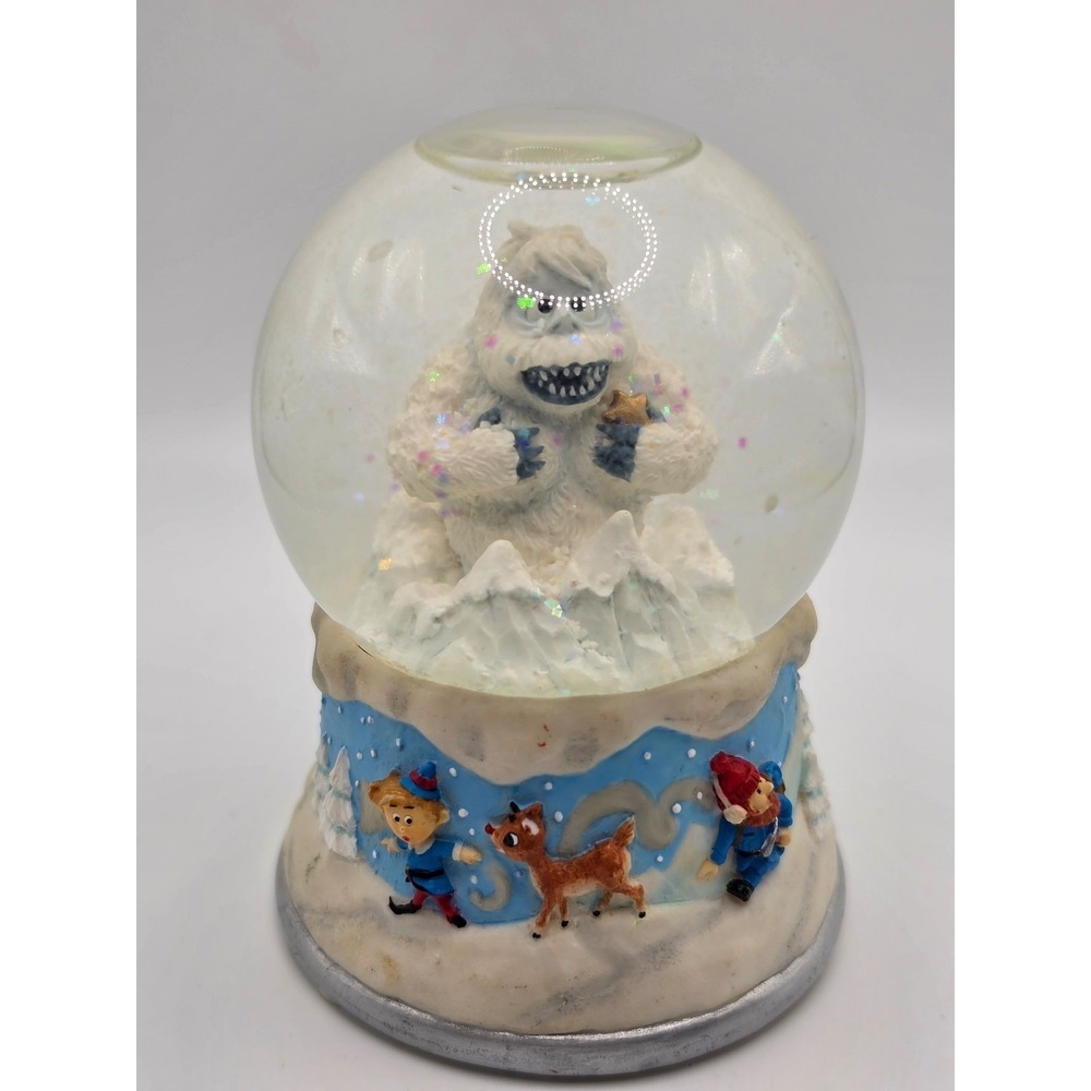 Enesco Rudolph & The Island Of Misfit Toys Bumble Snow Globe . Music not tested